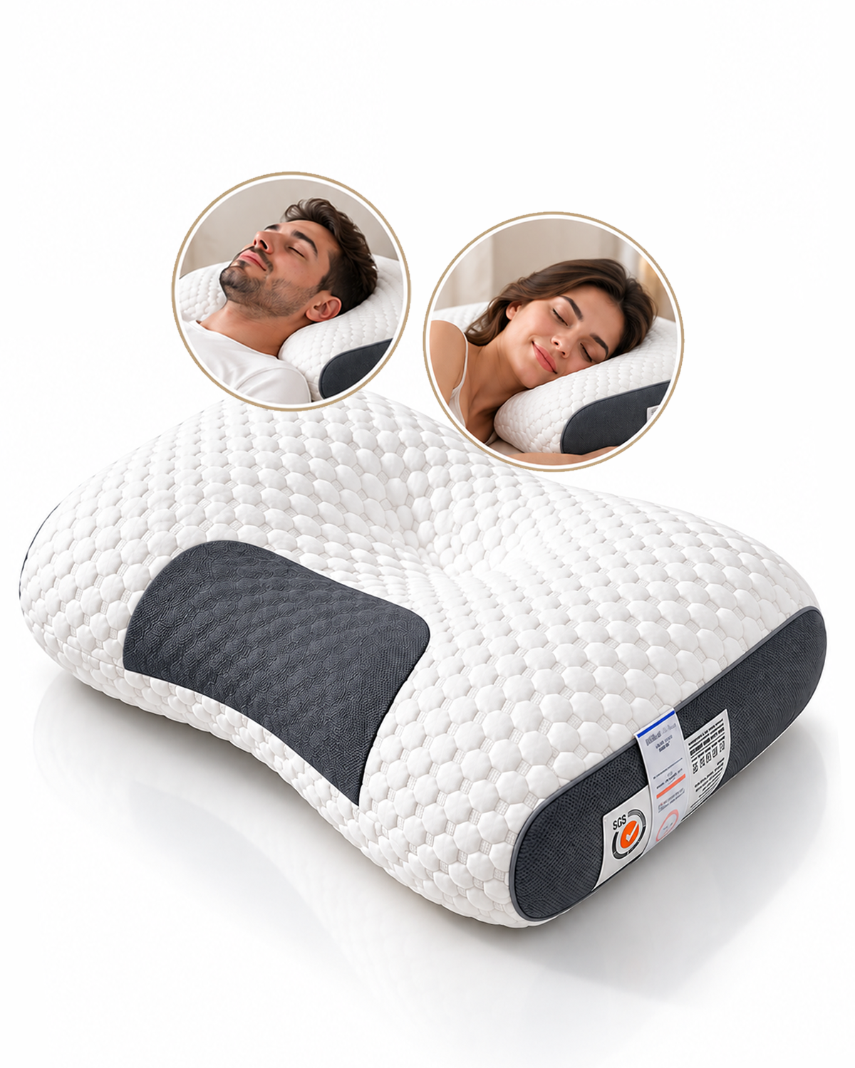 Travesseiro Ortopédico Cervical Ergonômico
