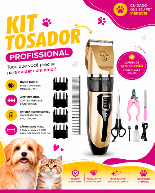 Maquina de Tosar Pet Tosquiadeira