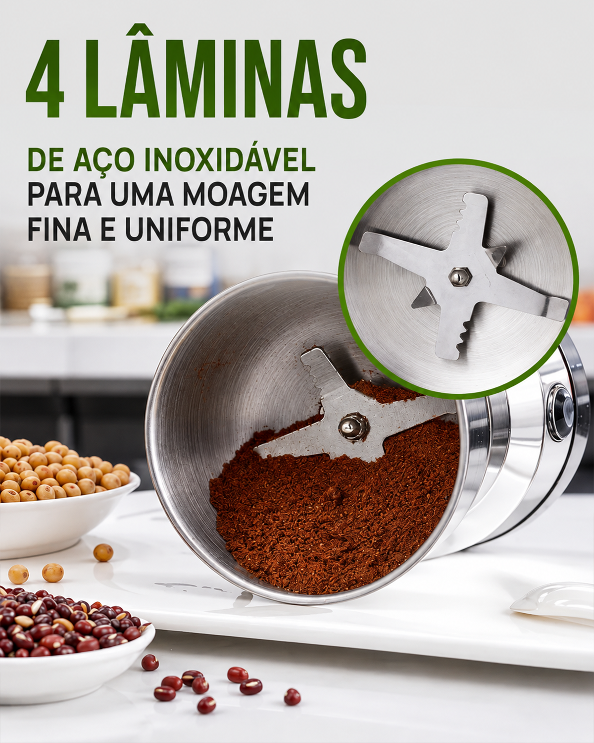 Moedor Elétrico Processador de Grãos